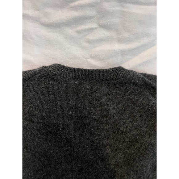 Enzo Mantovani Mens Cashmere V-Neck Knit Sweater Size XXL Charcoal Gray New BNWT - Picture 8 of 9